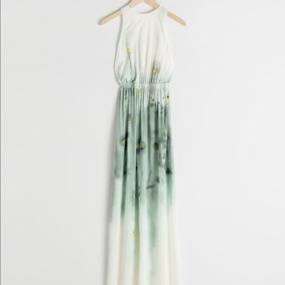 Capsule & Other Stories Watercolor maxi Dress, size 8